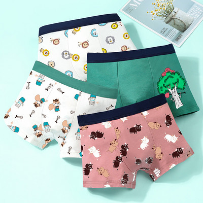 Vaikiškas trijų bokserių komplektas su skirtingu raštu berniukams