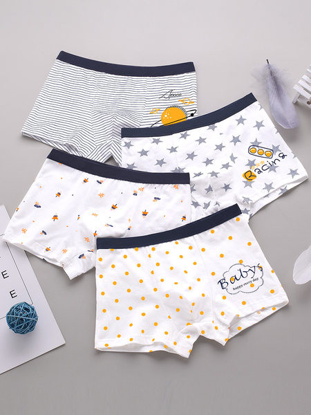 Vaikiškas trijų bokserių komplektas su skirtingu raštu berniukams