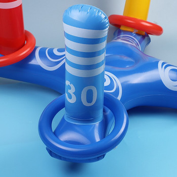 Надуваем пръстен за хвърляне Надуваем пръстен за хвърляне на басейн Игра Играчка Детски открит басейн Плажни забавления Лятна водна играчка
