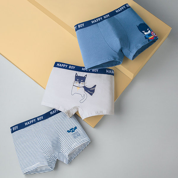 Vaikiški bokseriai su skirtingu raštu berniukams