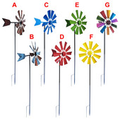 28 colių vėjo suktukas, dekoratyvinis vejos ornamentas vėjo malūnas, metalinis vėjo malūnas, skirtas vejos kiemo lauko kiemo dekoravimui