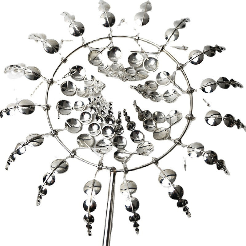 Unikátny a magický kovový veterný mlyn, veterné rotačné ...