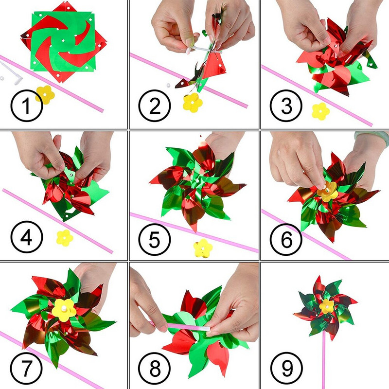 50 ks veterník záhradný kvetináč farebný veterný mlyn kolíky dekorácia detská hračka vonkajšia dekorácia dúhové veterníky bytové dekorácie