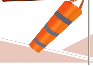 80/100/150cm Vējziepes Weathervane Skrāpējumu necaurlaidīga Vēja necaurlaidīga fluorescējoša Atstarojoša vējzieka laika soma vēja lāpstiņa vēja lāpstiņa vēja tiešais