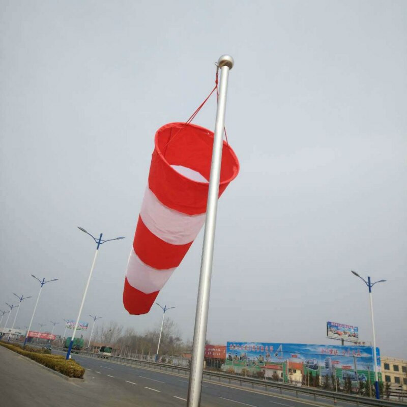80/100/150cm Vējziepes Weathervane Skrāpējumu necaurlaidīga Vēja necaurlaidīga fluorescējoša Atstarojoša vējzieka laika soma vēja lāpstiņa vēja lāpstiņa vēja tiešais
