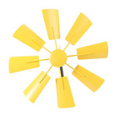 1ks železná veterná mlyn záhradná ozdoba na veterný mlyn do exteriéru