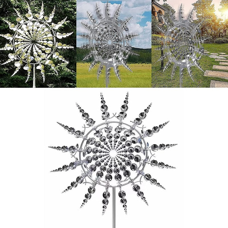 Nerezová oceľová kovová veterná zvonkohra veterná lopatka vonkajšie veterné rotačné vrtule lapače vetra záhradné námestie špeciálna dekorácia vonkajšia