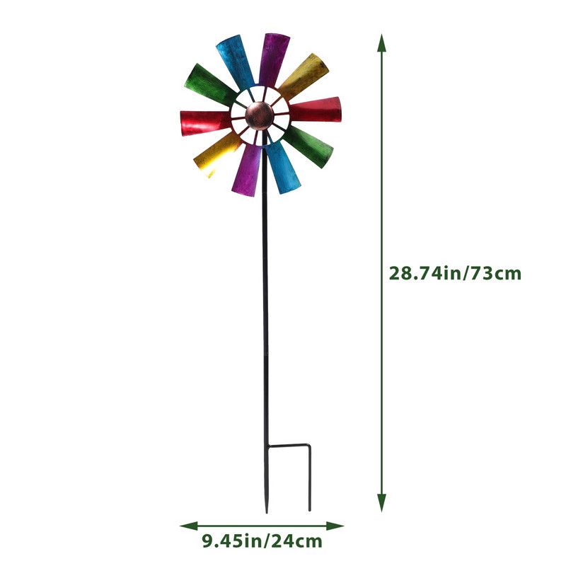 Lauke besisukantis vėjo malūnas sodininkystė kiemas vėjo malūnas sodo amatų ornamentas kaltinis vėjo malūnas sodas žemės kištukas vėjo malūnas