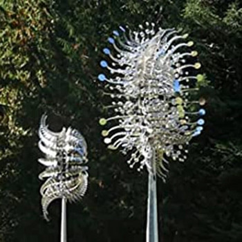 2021 Нови уникални и вълшебни метални вятърни мелници Вятърни въртящи се Външни ловители на вятър Вятърни въртящи се Ветровъртащи Двор Вътрешен двор Декорация на морава Градина