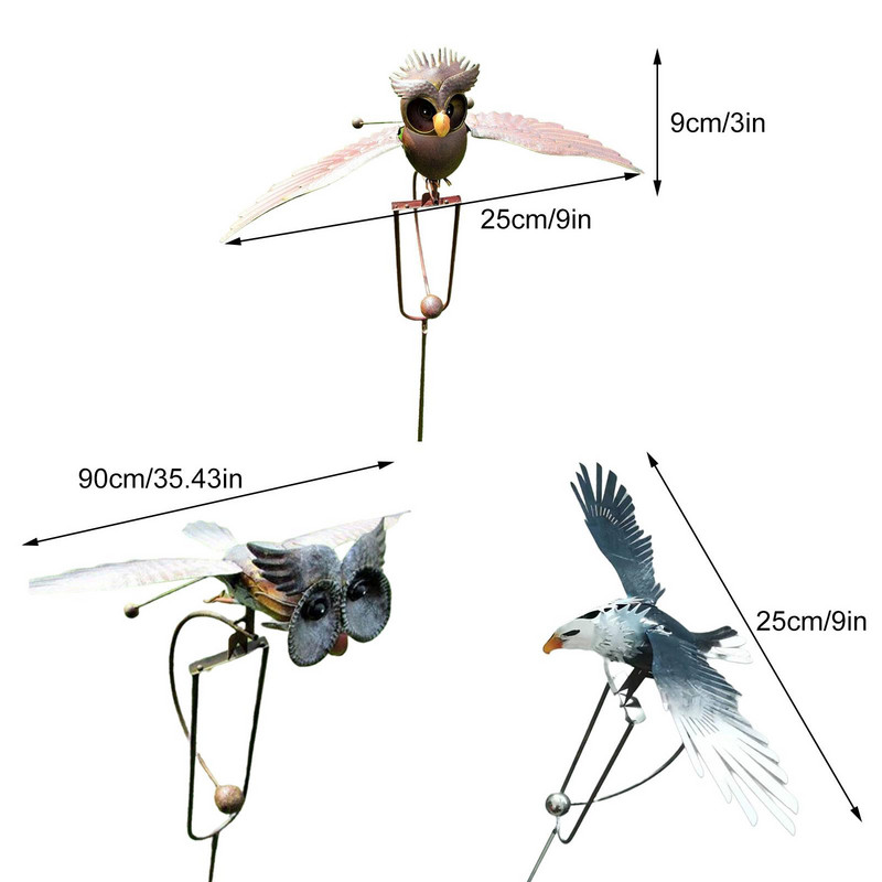 Kūrybingas metalinis lauko sodo pelėda dekoratyvinis ornamentas krūvos menas Namai lauke sodo vestuvių dekoravimo ornamentas „pasidaryk pats“ vakarėlis