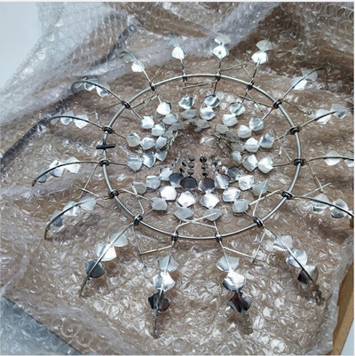 Unikátny a magický kovový veterný mlyn, 3D kinetická socha poháňaná vetrom, kovové veterné solárne vrtule na trávnik pre dekoráciu dvora a záhrady