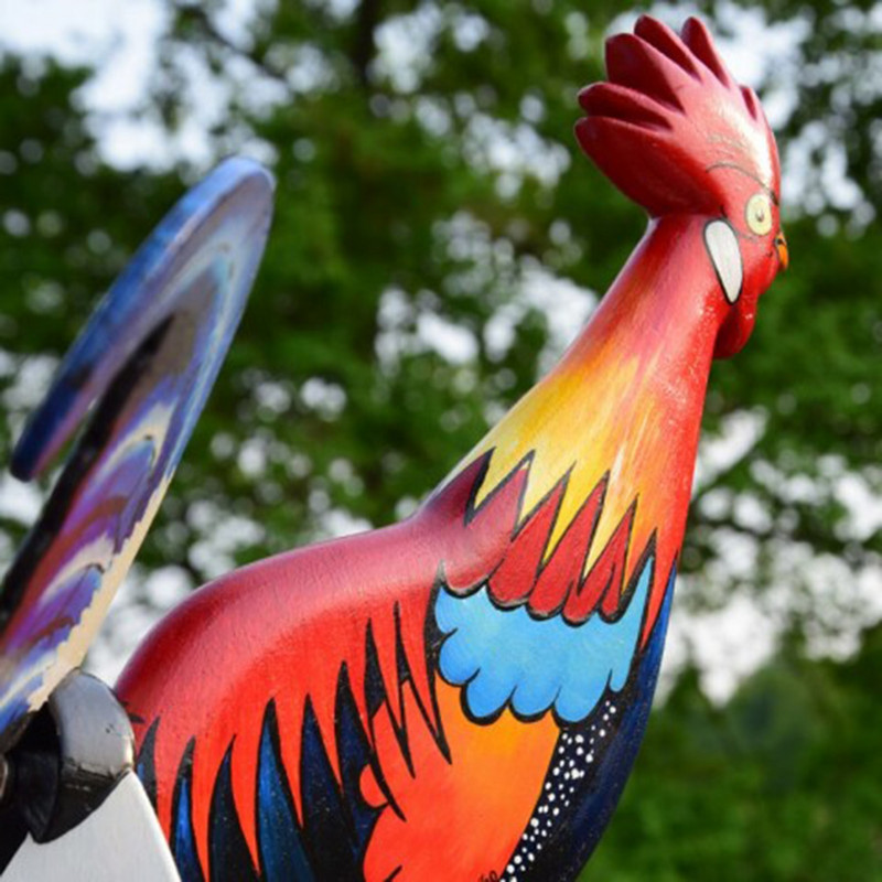 Sodo menas Gaidys, vėjo suktukas, kuolas, sodyba Sodo apdaila Dovanojama, atspari vandeniui, skirta kiemams, kiemams, vejoms