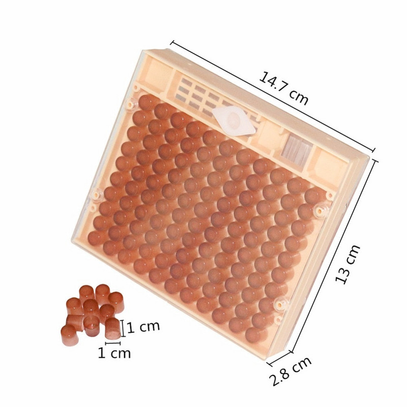 Súprava na odchov včelích kráľovien, krabica 120x, hnedé bunkové poháre, systém pohárov, nástroje na včelárstvo, dodávateľ včelárskych nástrojov