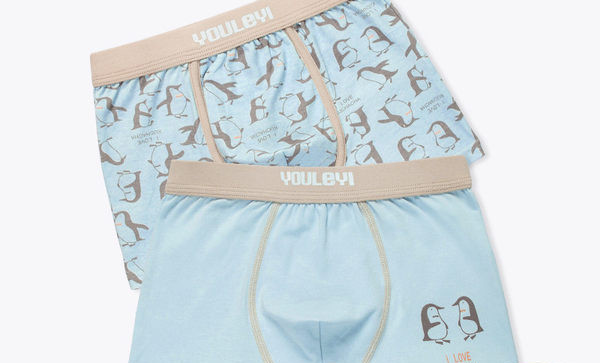 Vaikiški apatinio trikotažo tipo bokseriai berniukams su raštu