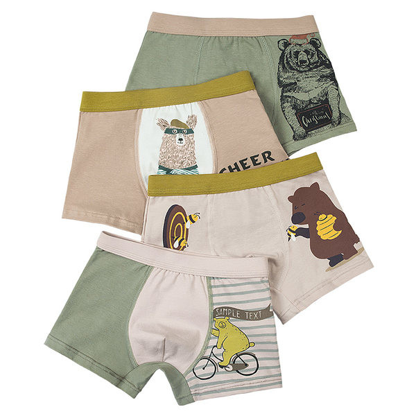 Vaikiški bokseriai su skirtingu raštu berniukams