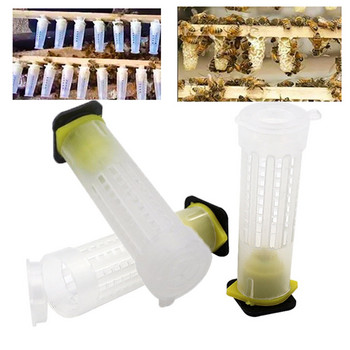 157 ΤΕΜ. Πλήρες κιτ συστήματος εκτροφής βασίλισσας Κουτί Καλλιέργειας Πλαστικό Κύτταρο Μελισσών Κυψέλες Κυψέλης Cupkit Κλουβί Εργαλεία Μελισσοκομίας