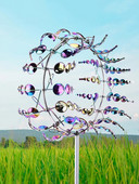 Unikátny magický kovový veterný mlyn, vonkajšie veterné rotačné ...