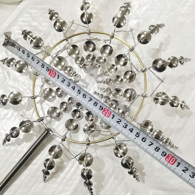 Unikátny magický kovový veterný mlyn, vonkajšie veterné rotačné ...