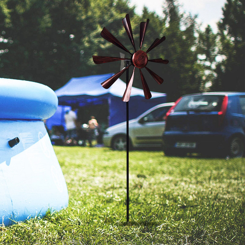 Unikalus geležinis besisukantis metalinis vėjo malūnas vėjo varpelis lauko sodo retro metalo vėjo suktukas vėjo gaudyklė Sodo kiemo kiemo vejos dekoras