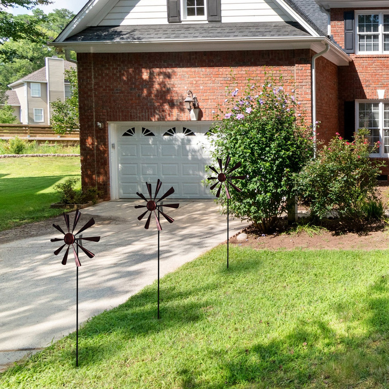Unikalus geležinis besisukantis metalinis vėjo malūnas vėjo varpelis lauko sodo retro metalo vėjo suktukas vėjo gaudyklė Sodo kiemo kiemo vejos dekoras
