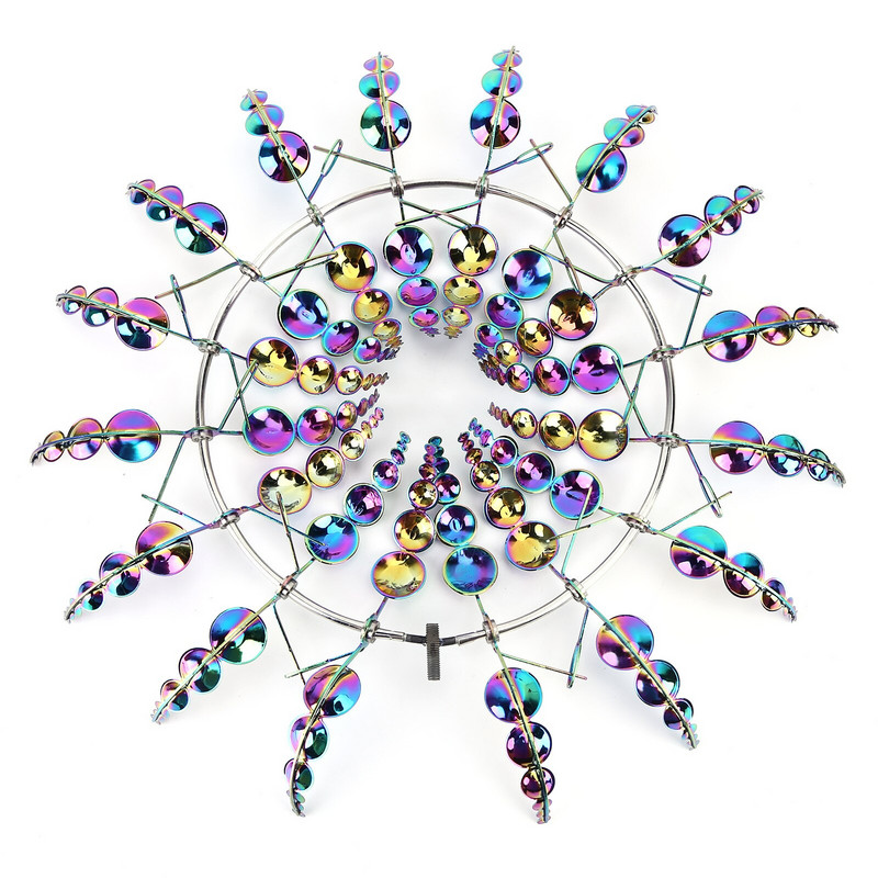 31 cm kūrybinis magiškas metalinis vėjo malūnas sodo vėjo suktukas Kinetinis metalinis vėjo suktukas vejos sodo dekoratyviniams kuoliams