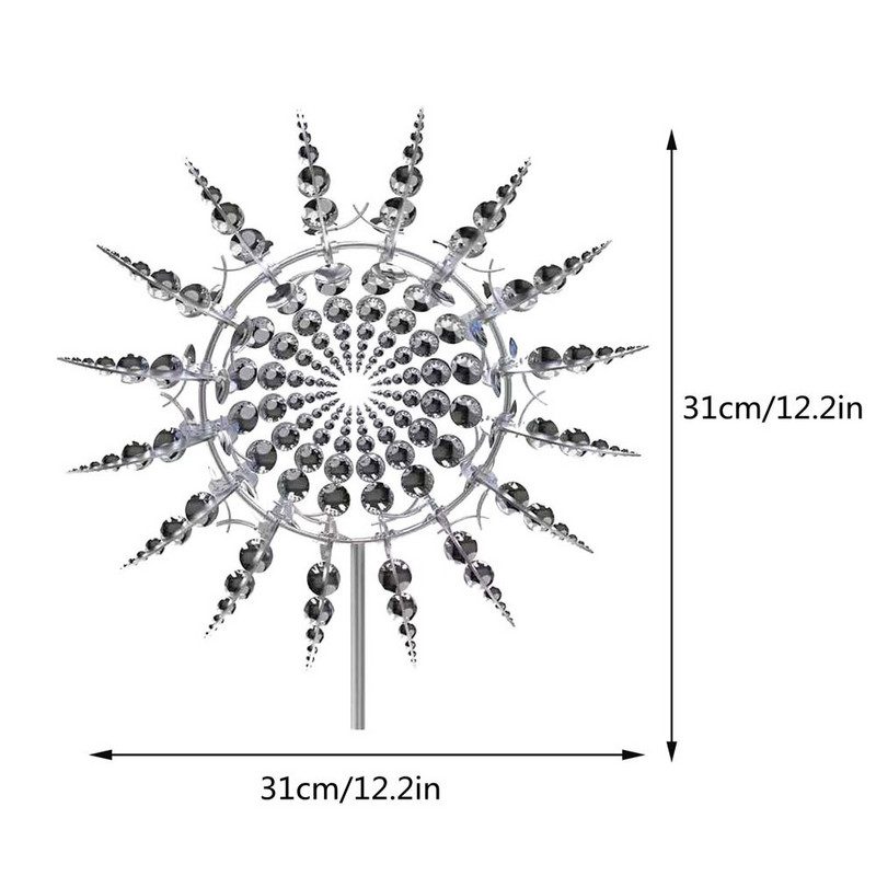 Unikalūs ir stebuklingi metaliniai vėjo malūnai 3D vėjo suktukai Kiemo sodo apdaila Lauko patalpų priedai Vėjo gaudyklės kolekcionieriai