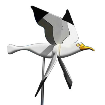 Seagul Garden Decoration Pneumatic Top Flying Bird Series Windmill Wind Grinders For Garden Decorative Stakes Wind Spinners