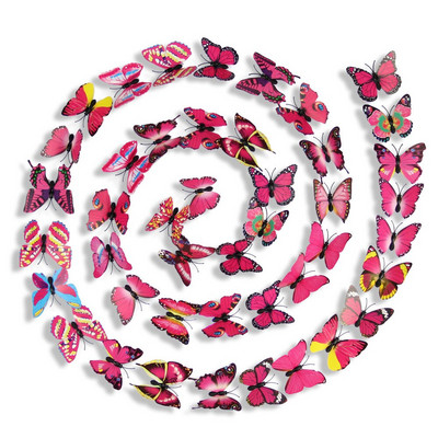 200 ks/balenie 3D 7CM motýle nástenné závesy dekorácie motýle výrobcovia priami motýle remeslá záhradné dekorácie