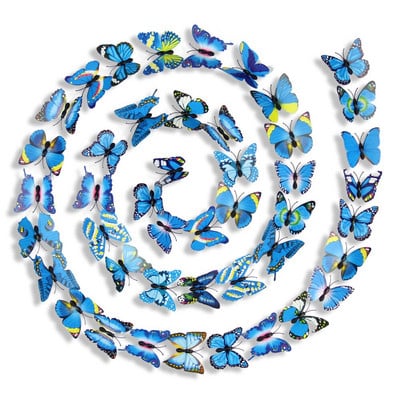 200 ks/balenie 3D 7CM motýle nástenné závesy dekorácie motýle výrobcovia priami motýle remeslá záhradné dekorácie