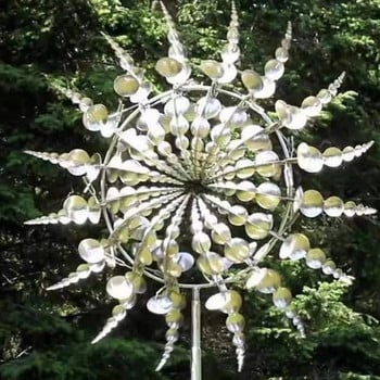 Μοναδικός Magical Metal Windmill Outdoor Wind Spinners Wind Collectors Courtyard Patio Outdoor Rotating Metal Windmill