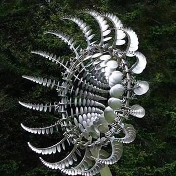 Μοναδικός Magical Metal Windmill Outdoor Wind Spinners Wind Collectors Courtyard Patio Outdoor Rotating Metal Windmill