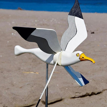 Seagull Windmill Bird Shape Windmill Spinners Κήπος Outdoor Bird Holiday Διακοσμητικά Wind Spinners Stake γκαζόν Αυλή τέχνης άγαλμα