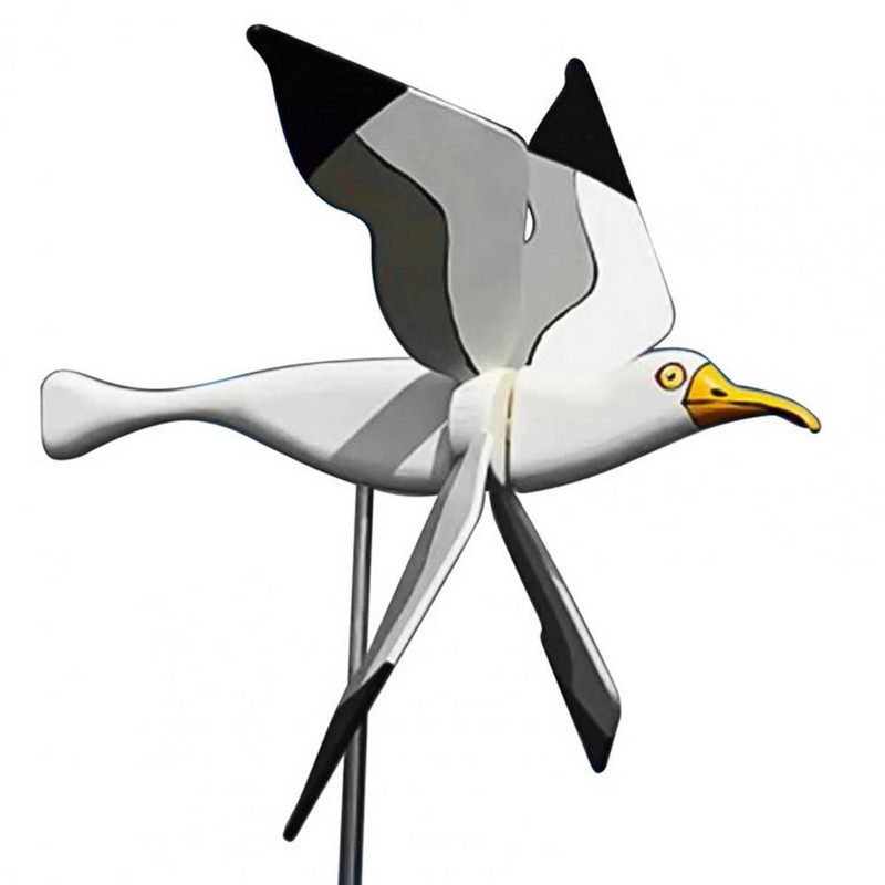 Geros kokybės „Seagull Windmill“ giroskopinis metalinis vėjo malūnėlis „Flying Bird“ serijos vėjo malūnas