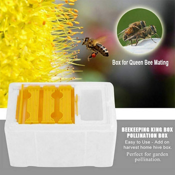 Кошер от пяна Bee Bee Copulation Box Кутия за разплод от пяна Кутия за опрашване Едно/двуслойна кутия за разплод Пчеларски инструменти