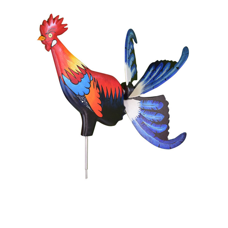 Záhradný veterný mlyn s kohútom, nádvorie, farmárska dekorácia, vodotesná záhradná socha, živá socha, záhradná dekorácia, záhradný nábytok