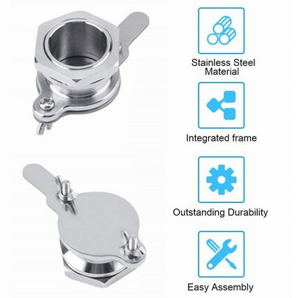 1 ks Včelárske vybavenie Nerezová oceľová medová brána pre medomet Výpustný ventil pre včelie poľnohospodárske nástroje Dodávky