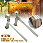 2 ks rámček na úľ, policový stojan na úľ, držiak na úľ, rámček na úľ, včelárske náradie, vybavenie a príslušenstvo, približne 21,5 x 13,5 cm