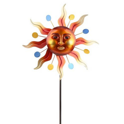 Železný veterný mlyn, farebné vŕbové listy, dvojsmerný veterný mlyn, záhradné dekorácie...