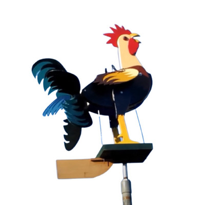 Veterný mlyn kohúta, záhrada, nádvorie, farma, dekorácia, dvor, socha, živá socha, vonkajšia dekorácia, darček na Deň otcov, 23x19cm, LBShipping