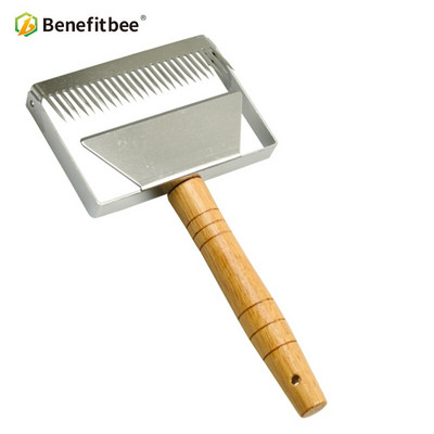 „Benefitbee“ prekės ženklo dangtelių atsukimas medaus grandiklis Medaus šakutė nerūdijančio plieno bitininkystės įrankiai „BeeHive“ įrankis apicultura grandikliai