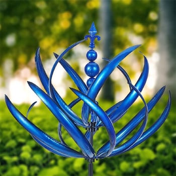 Μεταλλικό αιολικό στροφείο Harlow Wind Spinner Rotator Harlow Wind Rotator Iron Windmill Gardening Plug Wind Spinners for Garden