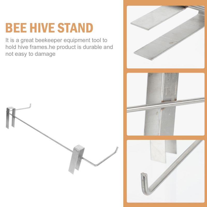 1 ks úložný držiak, jemný, odolný, užitočný držiak na včelárske rámy, jednoduchý stojan na úľ, kovová polica na úľ