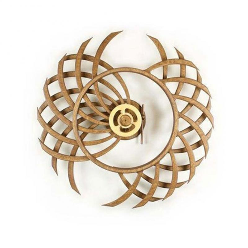 Sculptură cu energie cinetică rotativă 3D Ornamente pentru moara de vânt Modele geometrice Ornamente pentru moara de vânt Moara de vânt din lemn