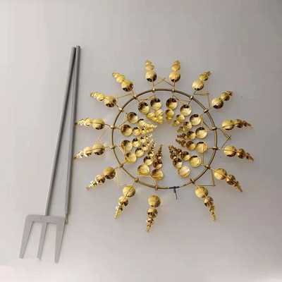 Vonkajšia magická kovová veterná mlynská rotačná socha, kreatívne záhradníctvo, vonkajšia záhradná dekorácia, veterný mlyn, nádvorie, trávnik