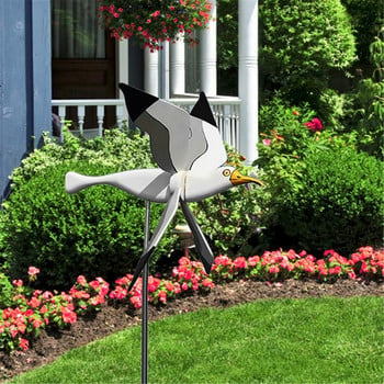 Νέος Seagull Windmill Whirligig Flying Garden Whirlwind Decor Spinner Wind Flyer Lawn Forest Courtyard Farm Yard Dorder