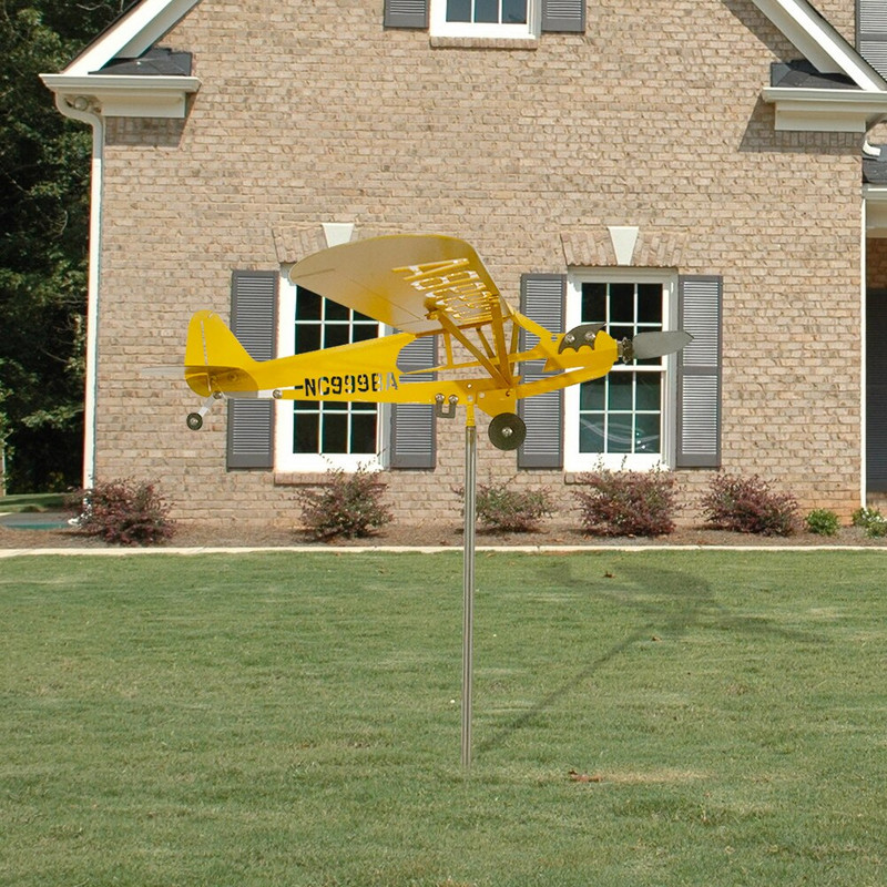 Metalinės orlaivio vėtrungės nerūdijančio plieno dalys Vėjo krypties bandymas Namų sodo dekoras Balkono lauko dekoras Dovana vaikams