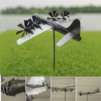 New Arrival Metal Superfortress Aircraft Wind Energy Aircraft Windmill Υπαίθριος κήπος Στολίδι για αυλή