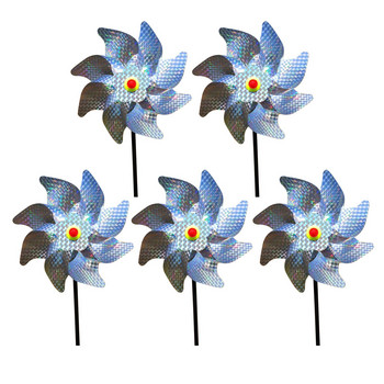 10 τμχ/Σετ Bird Repellent Reflective Bird Scarer Windmill Outdoor Wind Energy Catchers Yard Patio Garden Decoration Dropshipping