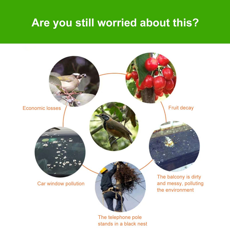 10 vnt / rinkinys Paukščius atbaidantis, atspindintis paukščių baidyklės vėjo malūnas, lauko vėjo energijos gaudyklės, kiemo kiemo kiemas, sodo dekoravimas.