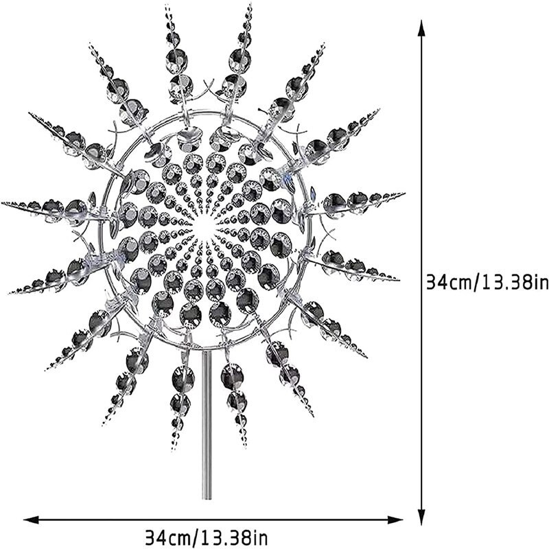 Magiškas vėjo malūno lauko sodo dekoravimo suktukas, skirtas sodo ir daržovių pleistrų metaliniams vėjo malūnų ūkio lauko dekoro gaudytojams
